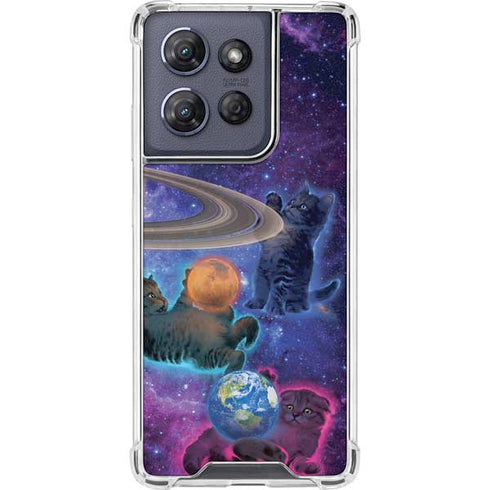 Cosmic Kittens by Vincent Hie Moto G Play 5G (2025) Clear Case